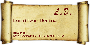 Lumnitzer Dorina névjegykártya